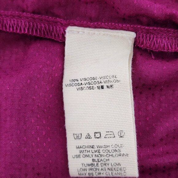 FREE PEOPLE Festival Free Spirit Top Off Shoulder Bell Flare Sleeve Magenta - Picture 6 of 6